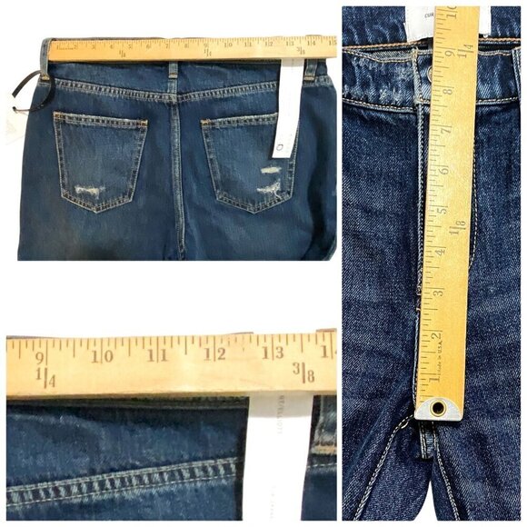 Current/Elliott The Repaired Fling Distressed Crop Jeans size 26, New with Tag - Picture 15 of 16